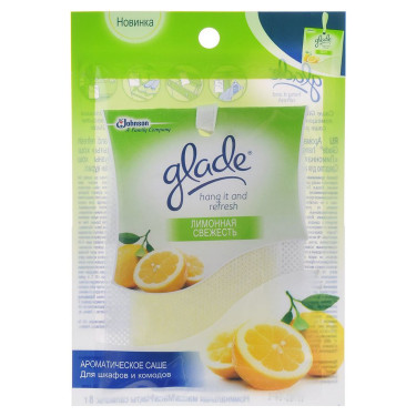 Ароматичне саше Glade Hang it and refresh Лимонна свіжість 8 г (4620000432432)