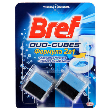 Чистячі кубики для унітазу Bref Дуо-Куб 100 г (9000100897242)