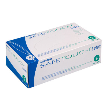 Рукавички латексні Medicom SafeTouch Latex (S) Без пудри нестерильні 100 шт (12759)