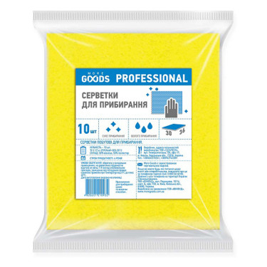 Серветки віскозні для прибирання More Goods Professional 10 шт (4820201210932)
