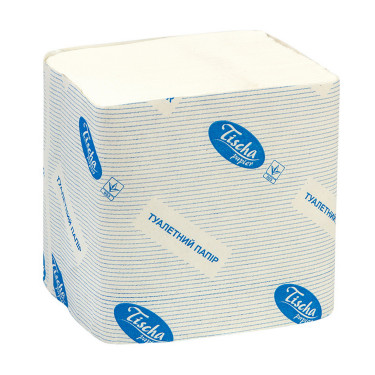 Туалетний папір листовий Tischa 2 шари 200 л целюлоза (10617)