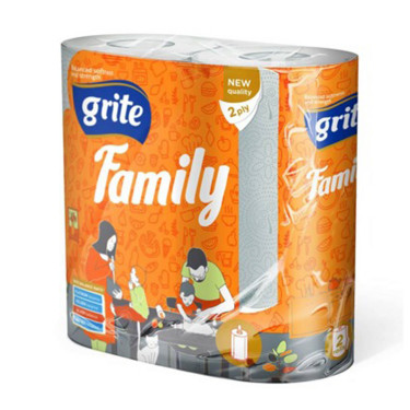 Паперові рушники Grite Family Mix 2 шари 15 м (4770023348583)