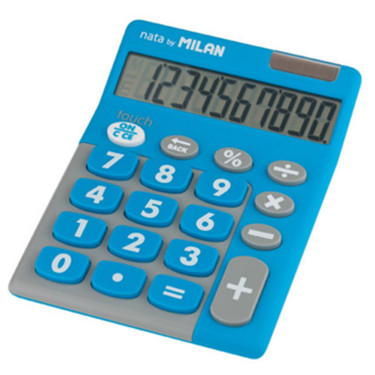 Калькулятор Milan DUO 10 розрядів Блакитний (ml.150610TDBBL)