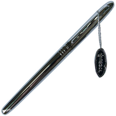 Ручка-ролер Regal Чорна 0.7 мм хромований корпус в оксамитовому чохлі (R117603.R)