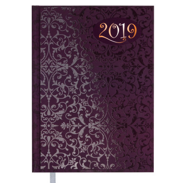 Щоденник датований Buromax 2019 Vintage A5 Фіолетовий (BM.2174-07)