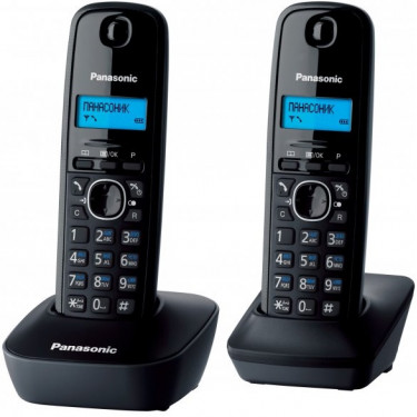 Радіотелефон DECT KX-TG1612UAH чорний-сірий Panasonic
