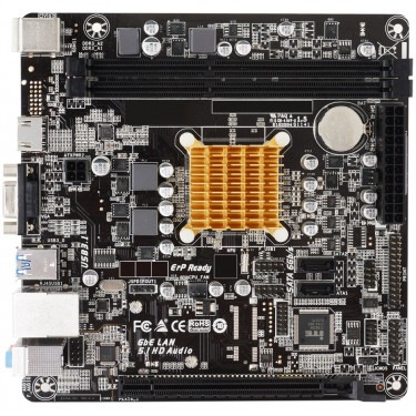 Материнська плата A68N-2100K CPU E1-6010 sFT3 AMD Beema 2xDDR3 HDMI D-Sub mITX Biostar (A68N-2100K)
