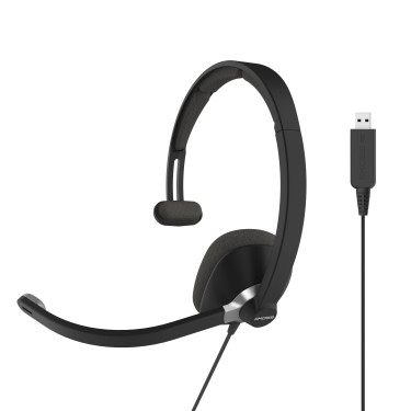 Гарнітура комп'ютерна моно On-Ear  CS295, USB, Uni Mic, 2.4м, чорна Koss (194168.101)