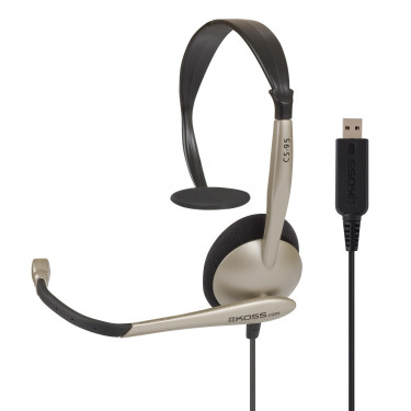 Гарнітура комп'ютерна моно On-Ear  CS95, USB, Uni Mic, 2.4м, кремова Koss (195512.101)