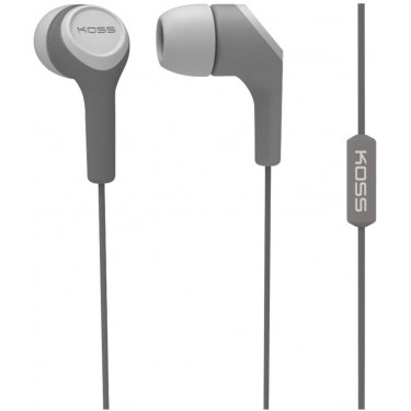 Навушники In-Ear  KEB15iGRY, 3.5 mini-jack, Mic, сірі Koss (195033.101)