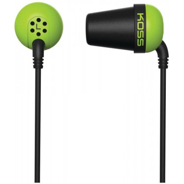 Навушники In-Ear  The Plug Noise Isolating, 3.5 mini-jack, зелені Koss (185323.101)