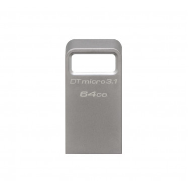 Накопитель USB 3.2 Type-A 64GB Gen1 DT Micro R200MB/s Metal Kingston (DTMC3G2/64GB)