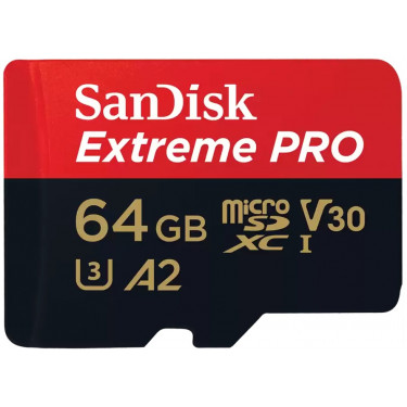 Карта пам'яті microSD 64GB C10 UHS-I U3 SanDisk (SDSQXCU-064G-GN6MA)