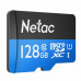 Карта пам'яті microSD 128GB C10 UHS-I R80MB/s + SD Netac (NT02P500STN-128G-R) Фото 1