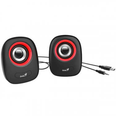 Система акустична SP-Q160, 2.0, USB-А, mini-jack, червона Genius (31730027401)