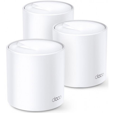 Система WiFi-Mesh Deco X60 AX5400, 1xGE LAN, 1xGE WAN, 1мод TP-LINK (DECO-X60-3-PACK)