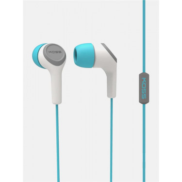 Навушники In-Ear  KEB15iT, 3.5 mini-jack, Mic, бірюзові Koss (195207.101)