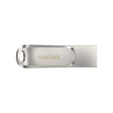 Накопичувач USB 3.1 Type-A + Type-C 32GB Dual Drive Luxe сріблястий SanDisk (SDDDC4-032G-G46)