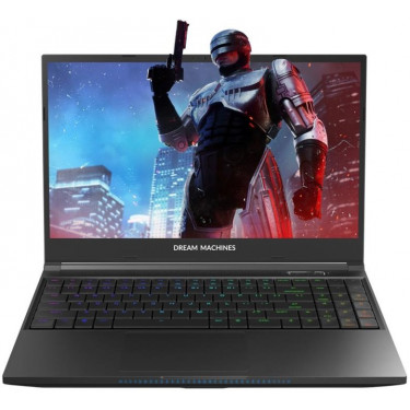 Ноутбук RS3080-15 15.6FHD IPS, Intel i7-12700H, 16GB, F1TB, NVD3080Ti-16, DOS, чорний Dream Machines (RS3080-15UA36)