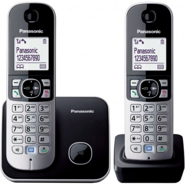 Радіотелефон DECT KX-TG6812UAB чорний Panasonic