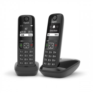 Радіотелефон DECT AS690 DUO чорний Gigaset