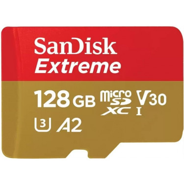 Карта пам'яті128GB  microSD C10 UHS-I U3 SanDisk (SDSQXAA-128G-GN6MA)