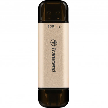 Накопичувач USB 3.2 Type-A + Type-C 128GB JetFlash 930 R420/W400MB/s чорний Transcend (TS128GJF930C)