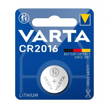 Батарейка CR2016 літієва блістер, 1 шт,  Varta (06016101401)