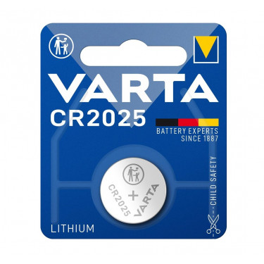 Батарейка CR2025 літієва блістер, 1 шт,  Varta (06025101401)