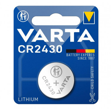 Батарейка CR2430 літієва блістер, 1 шт,  Varta (06430101401)