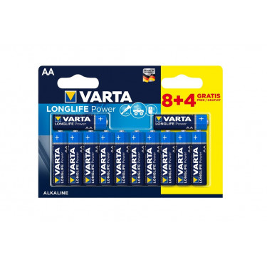 Батарейка AA лужна блістер, 12 шт, Longlife Power Varta (04906121472)