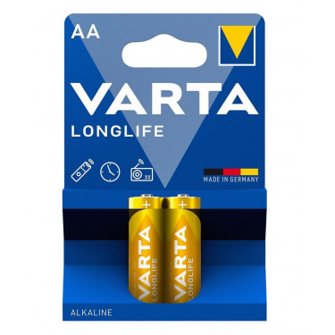 Батарейка AA лужна блістер, 2 шт, Longlife Varta (04106101412)