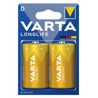 Батарейка D(LR20) лужна блістер, 2 шт, Longlife Varta (04120101412)