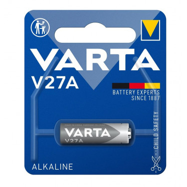 Батарейка V27 A (MN27, 27А, GP27A, L828) лужна блістер, 1 шт,  Varta (04227101401)