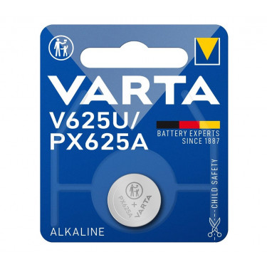 Батарейка V625 U (AG625, GPAX625A, EPX625G, KA625, R625, PX625A) лужна блістер, 1 шт,  Varta (04626101401)