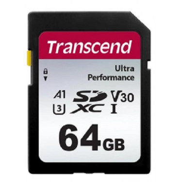 Карта пам'яті 64GB SD C10 UHS-I U3 Transcend (TS64GSDC340S)