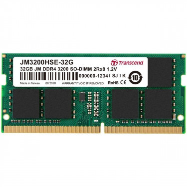 Пам'ять ноутбука 32GB, DDR4 Transcend (JM3200HSE-32G)