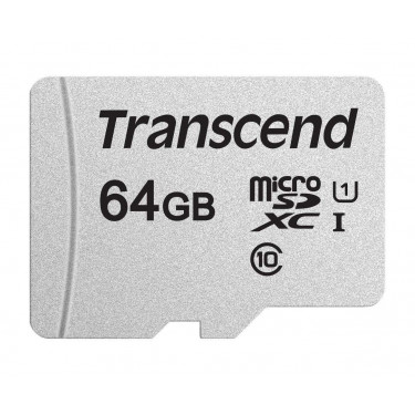 Карта пам'яті microSD 64GB C10 UHS-I Transcend (TS64GUSD300S)