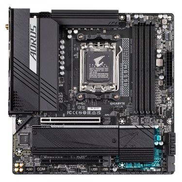 Материнська плата B650M AORUS ELITE AX sAM5 B650 4xDDR5 M.2 HDMI DP Wi-Fi BT mATX Gigabyte (B650M_AORUS_ELITE_AX)