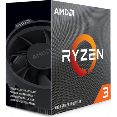 Процесор Ryzen 3 4100 4C/8T 3.8/4.0GHz Boost 4Mb AM4 65W Wraith Stealth cooler Box  AMD (100-100000510BOX)