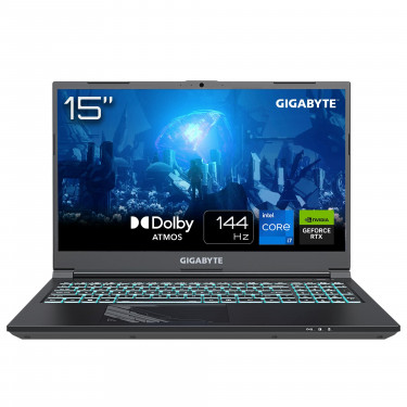 Ноутбук G5 KF 15.6 FHD 144Hz, intel i7-13620H, 16GB, F1TB, NVD4060-8, W11, чорний Gigabyte (G5_KF5-H3KZ354KH)