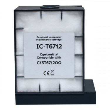 Контейнер (сумісний) для відпрацьованих чорнил Epson T6712/PXMB4 (C13T671200) з чіпом Barva (IC-T6712)