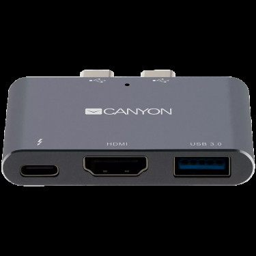 Хаб 3-в-1 мультипорт Thunderbolt 3 DS-1  Canyon (CNS-TDS01DG)