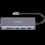 Хаб 9-в-1 мультипорт USB Type-C DS-11  Canyon (CNS-TDS11)