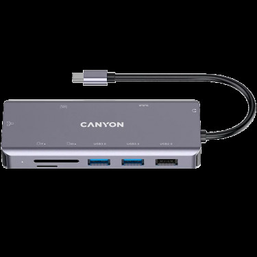 Хаб 9-в-1 мультипорт USB Type-C DS-11  Canyon (CNS-TDS11)