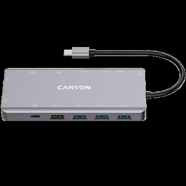 Хаб 13-в-1 мультипорт USB Type-C DS-12  Canyon (CNS-TDS12)