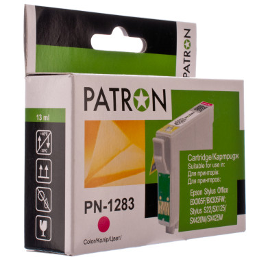 Картридж сумісний Epson T1283 (C13T1283) пурпуровий Patron (PN-1283)