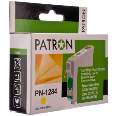 Картридж сумісний Epson T1284 (C13T1284) жовтий Patron (PN-1284)