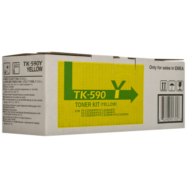 Тонер картридж TK-590Y жовтий Kyocera Mita (1T02KVANL0)