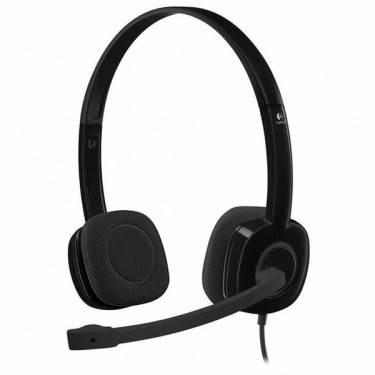 Гарнітура H151 Stereo Headset чорна Logitech (981-000589)